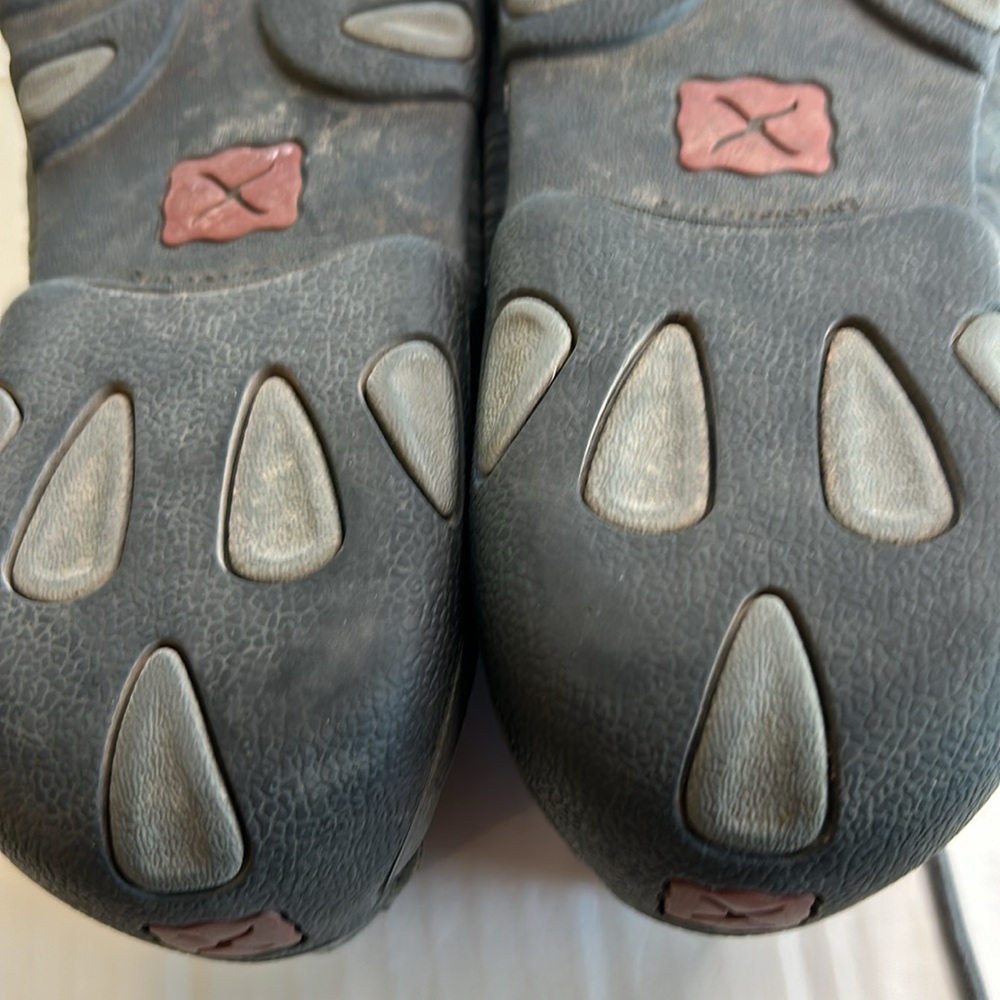 Twisted X Womens Charcoal Distressed Leather Driving Moc WDM0102. Size 10 - Picture 12 of 13